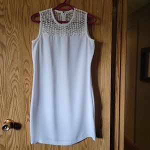 Calvin Klein White Light Summer Dress Heavenly Sleepwear White Bra Under Slip